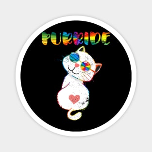 Lgbt Pride Month Purride Cat Lgbt Magnet